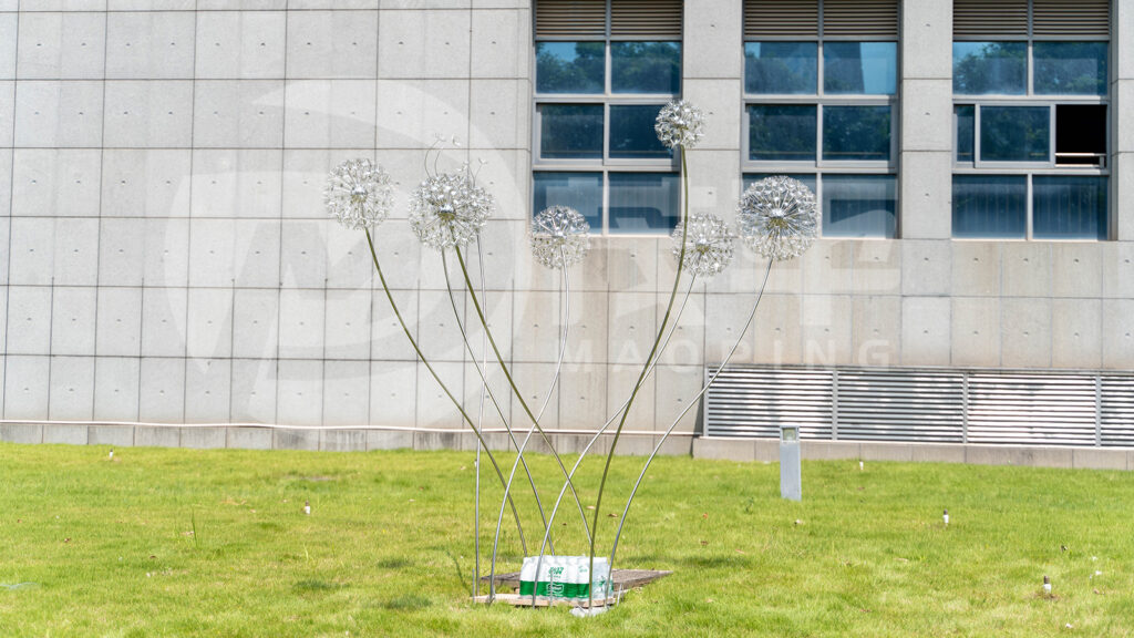 Stainless Steel Plant sculpture