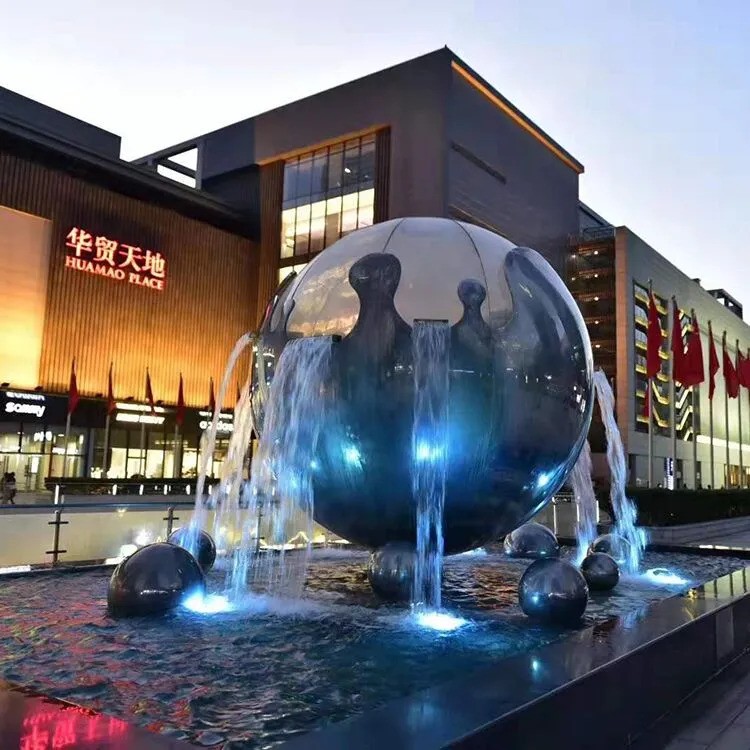 Stainless Steel Fountain Sculptures