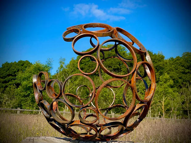 Metal Garden Spheres