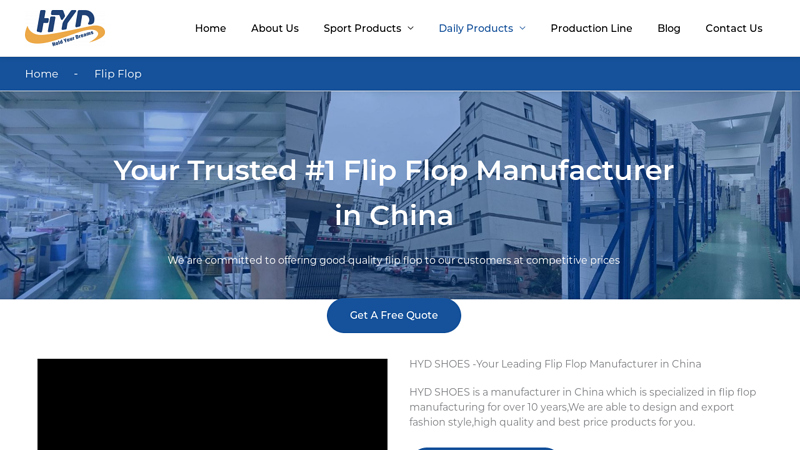 1 Excellent Flip Flop Manufacturer in China