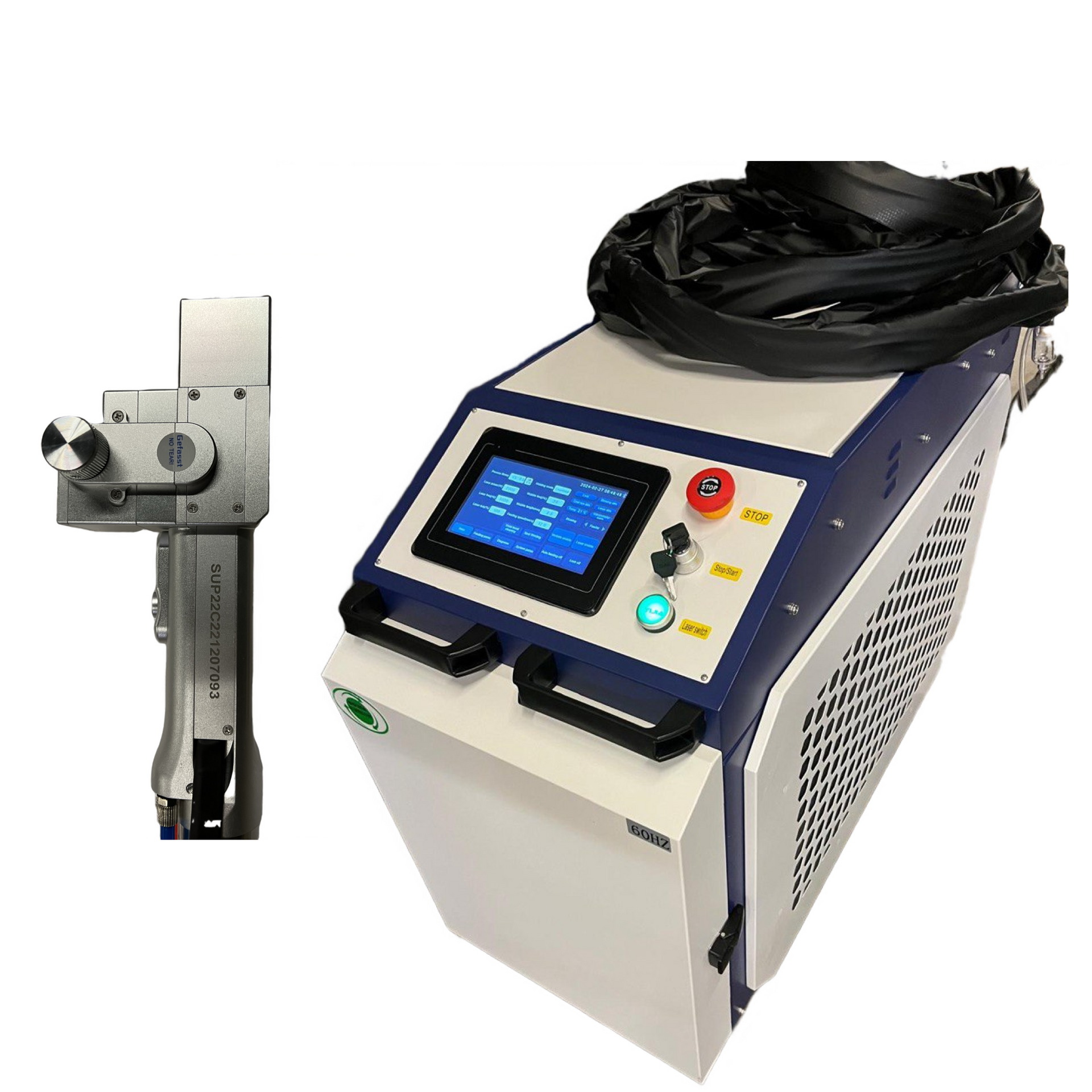 2000W SUP Fiber Laser Cleaning Rust Removal Machine