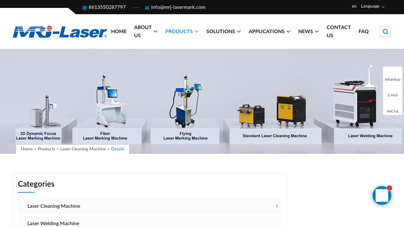 2023 New Version Of 300W Laser Rust Removal Machine