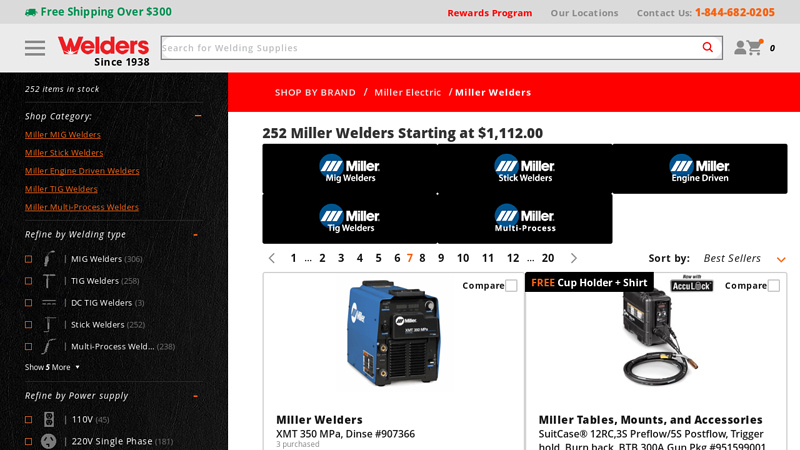 252 Miller Welders & Kits for sale from $1112.00