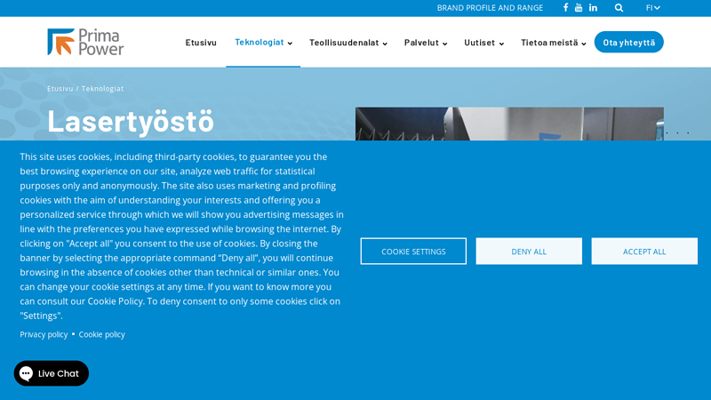 2D-laserleikkausteknologia