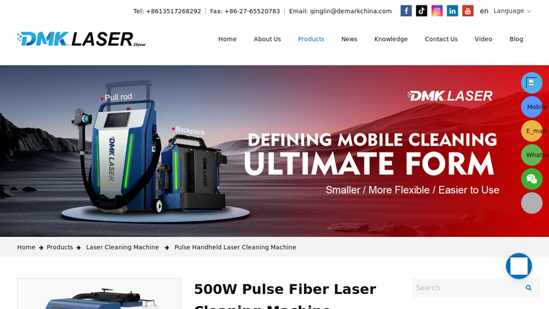 500W Pulse Fiber Laser Cleaning Machine