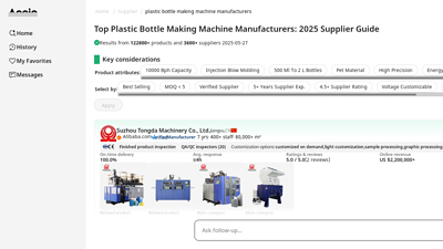 Top Plastic Bottle Making Machine Manufacturers: 2025 Supplier ...