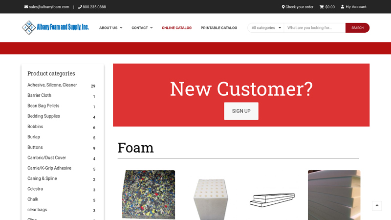 Albany Foam and Supply Inc