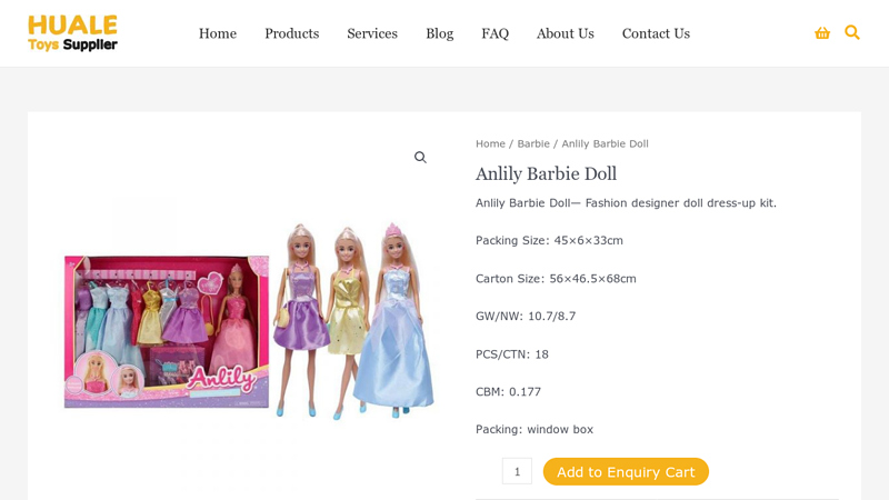 Anlily Barbie Doll