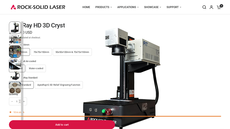 ApexRay HD 3D Crystal Subsurface Laser Engraving Machine