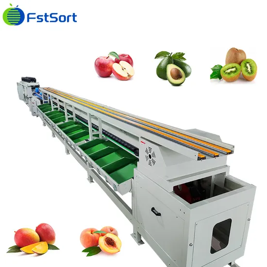 Illustrative example of apple sorting machine from Google Search