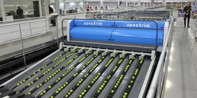 Illustrative example of apple sorting machine from Google Search