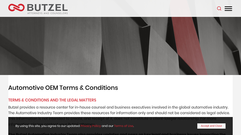 Automotive OEM Terms and Conditions