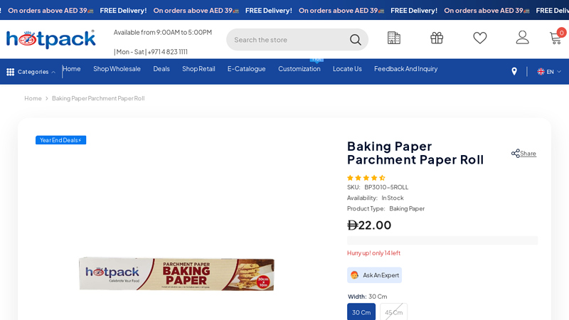 Baking Paper Parchment Paper Roll