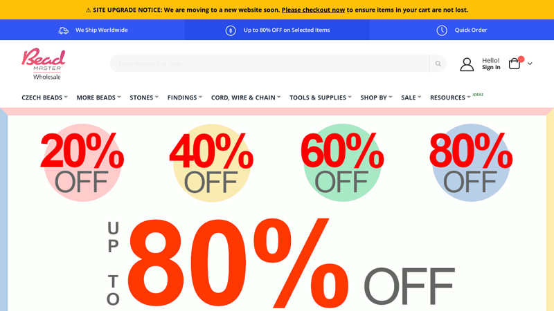 Beadmaster Wholesale: Beads, Beading and Jewelry