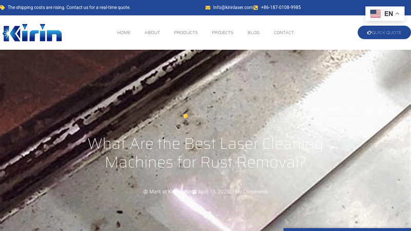 Best Laser Cleaning Machines for Rust Removal