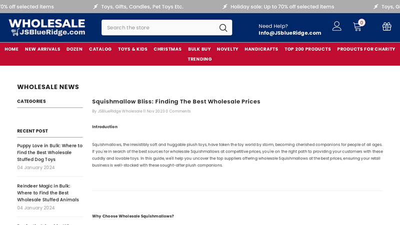 Best Wholesale Squishmallow Prices