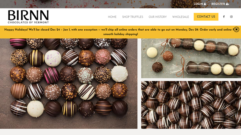 Birnn Chocolates of Vermont