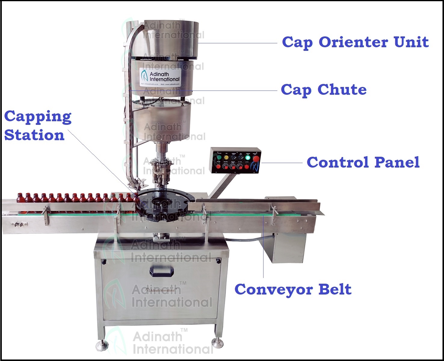 Illustrative example of bottle capping machine from Google Search