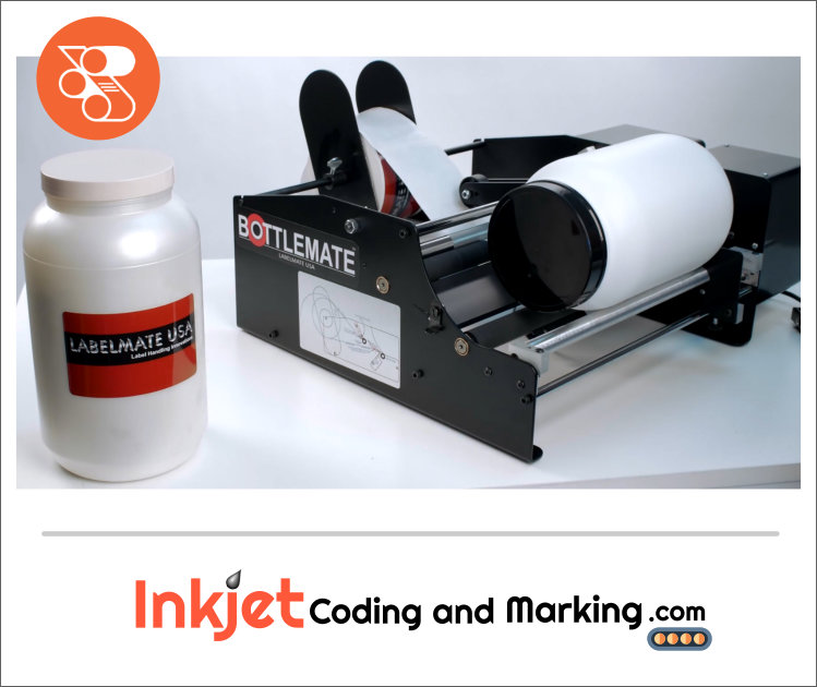 Illustrative example of bottle labeling equipment from Google Search