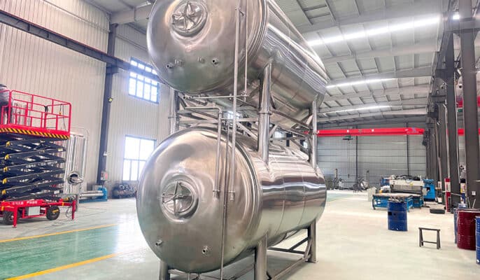 Illustrative example of bright beer tank from Google Search