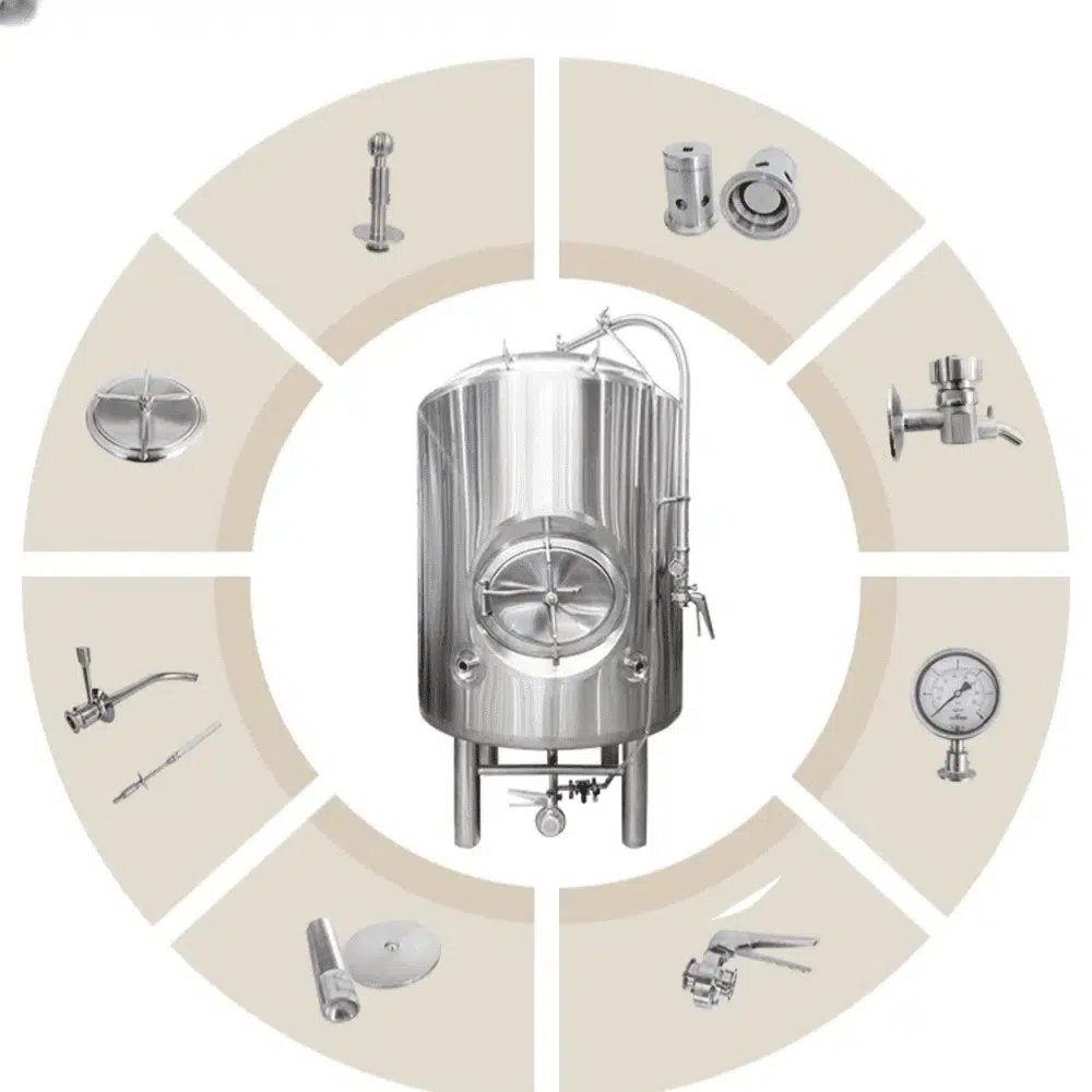 Illustrative example of bright beer tank from Google Search