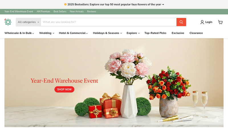 Bulk Faux Flowers for Events & Decor