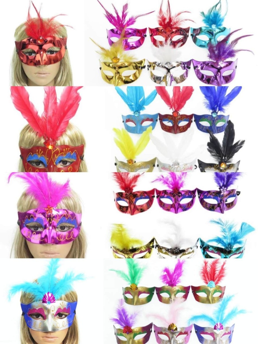 Bulk Mardi Gras Masks
