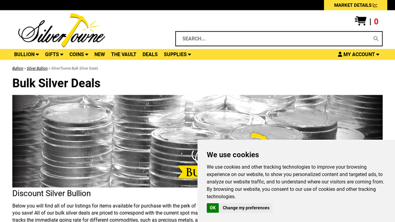 Bulk Silver Deals, Buy Silver in Bulk, Discount Silver