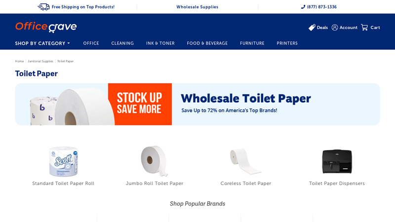 Bulk & Wholesale Toilet Paper