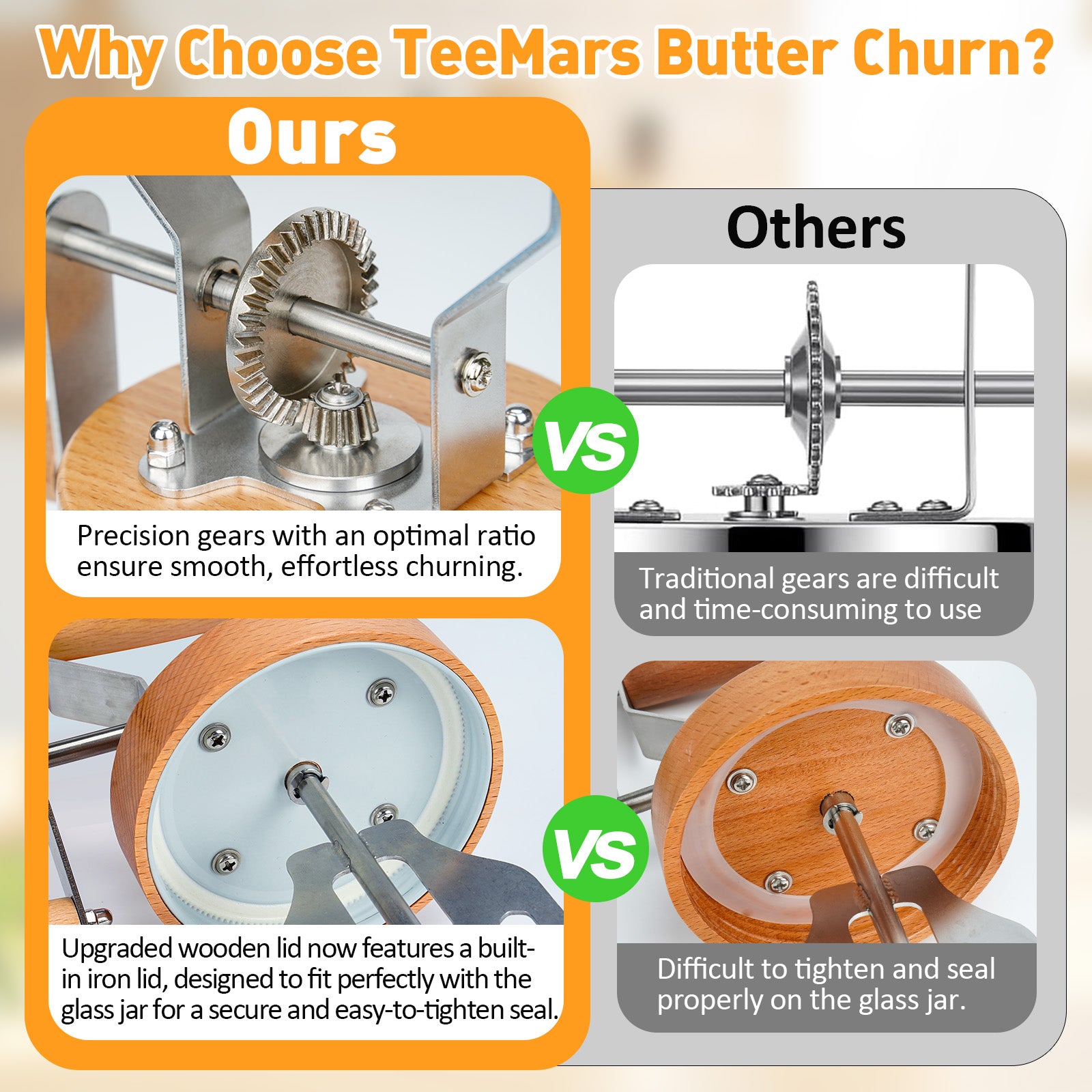 Illustrative example of butter churner machine from Google Search