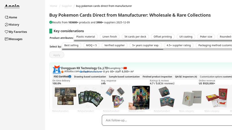 Buy Pokemon Cards Direct from Manufacturer