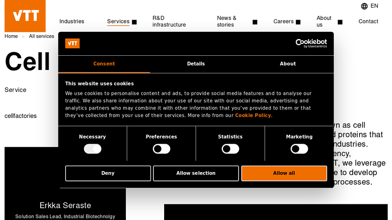 Cell factory development and design