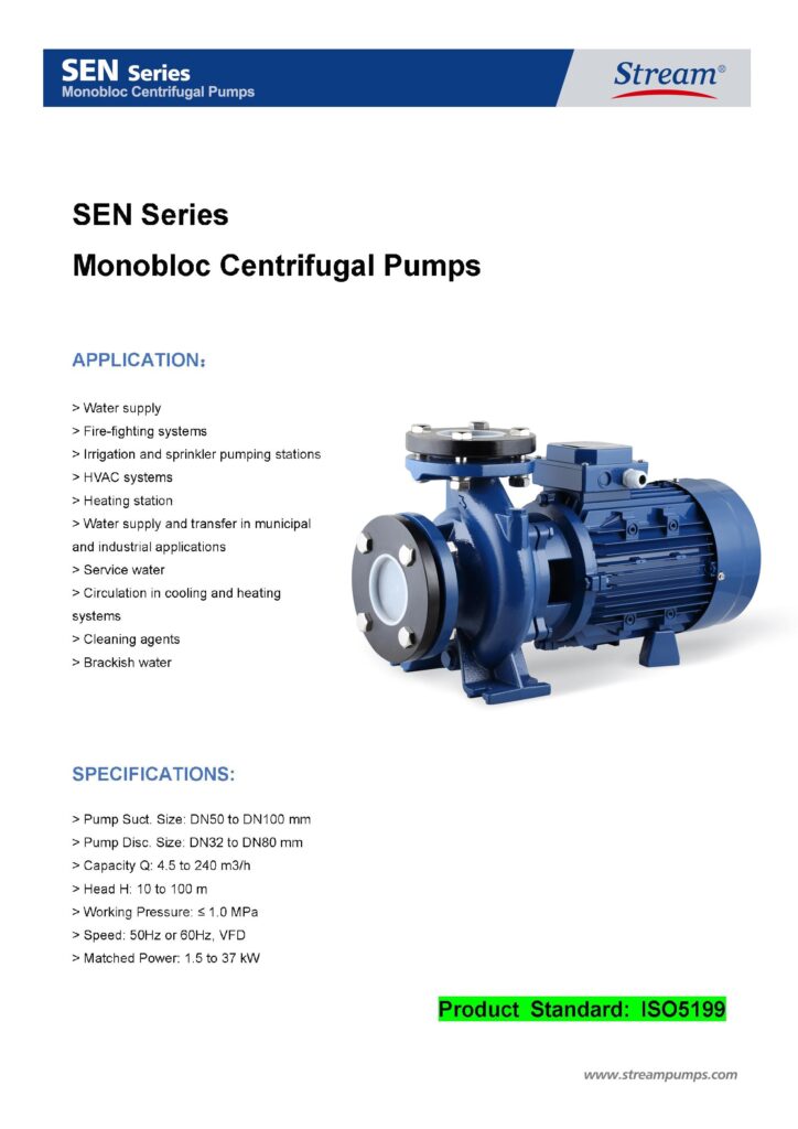 centrifugal monoblock pump featured