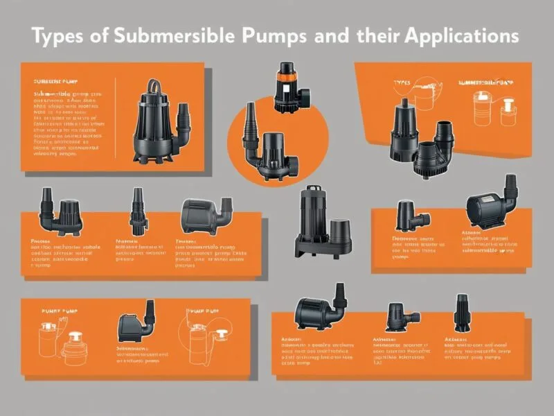 Illustrative example of centrifugal pump and submersible pump from Google Search