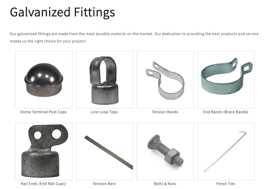 Chain Link Fittings and Parts