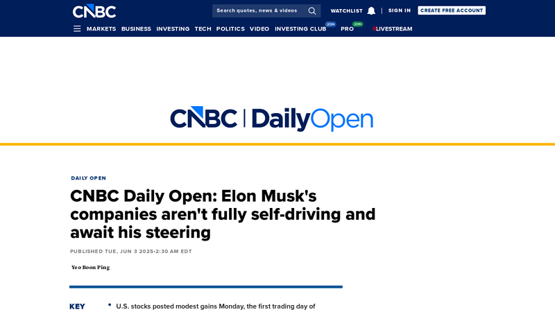CNBC Daily Open
