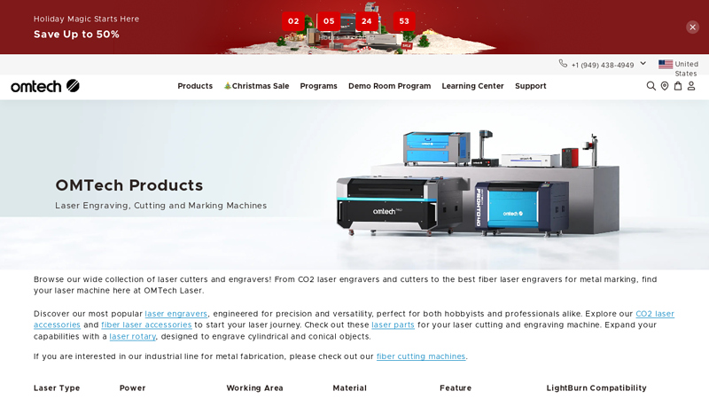 CO2 Laser Cutters and Engravers, Fiber Lasers, and More