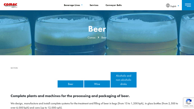 Beer filling machines - Comac Group