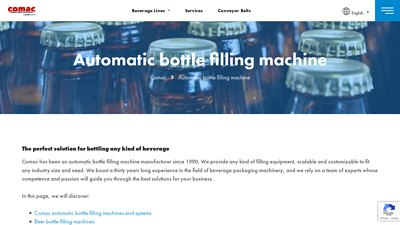 Automatic bottle filling machine - Co.Mac. - Comac Group