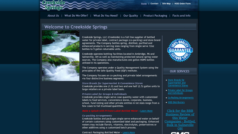 Creekside Springs: Private Label and Co