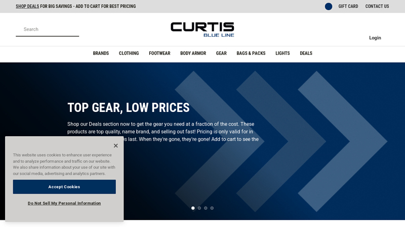 Curtis Blue Line: Tactical Gear