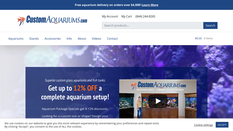 Custom Aquariums, Glass Fish Tanks, DIY Aquariums, Saltwater ...