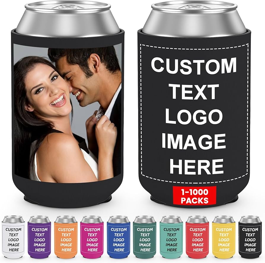 Custom Can Coolers in Bulk
