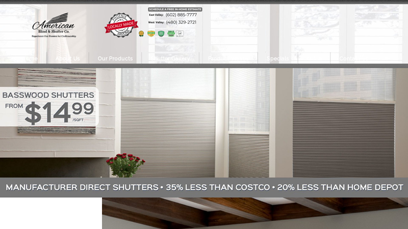 Custom Shutters, Window Blinds