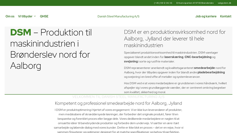 Danish Steel Manufacturing A/S