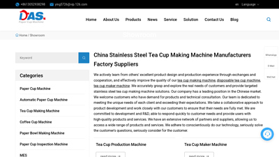 China stainless steel tea cup making machine Manufacturers ...