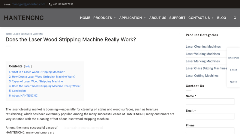 Does the Laser Wood Stripping Machine Really Work?