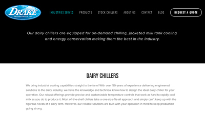 Dairy Process Chiller Cooling Systems | Drake Chillers