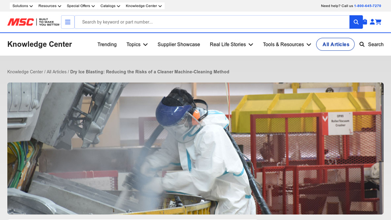 Dry Ice Blasting: Reducing Machine