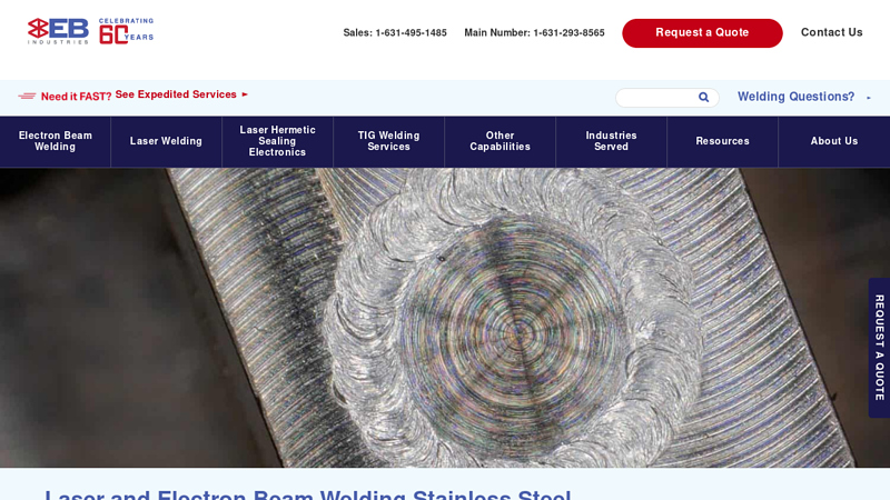 EB and Laser Welding Stainless Steel